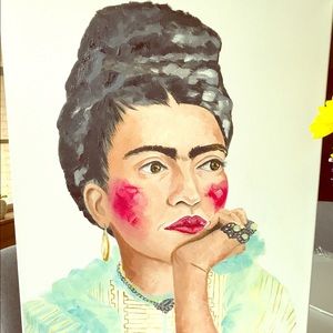 16 x 20 original oil painting of frida khalo